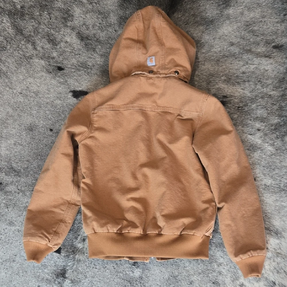 Carhartt Womens Small Weathered Wildwood Duck Jacket - Picture 7 of 10